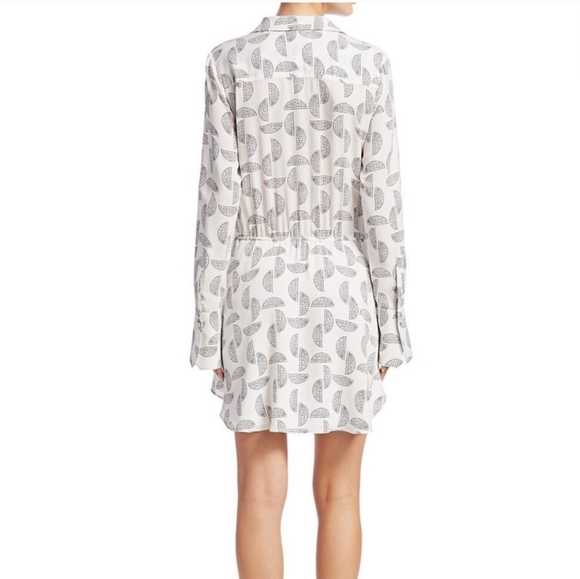 A.L.C. "Isobel" dress in half-moon patterned silk. - Picture 3 of 11